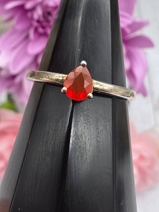 Mexican Fire Opal Ring
