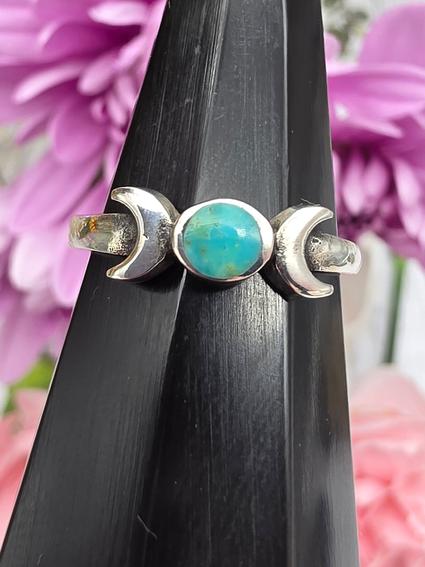 Turquoise Moon Phase Ring