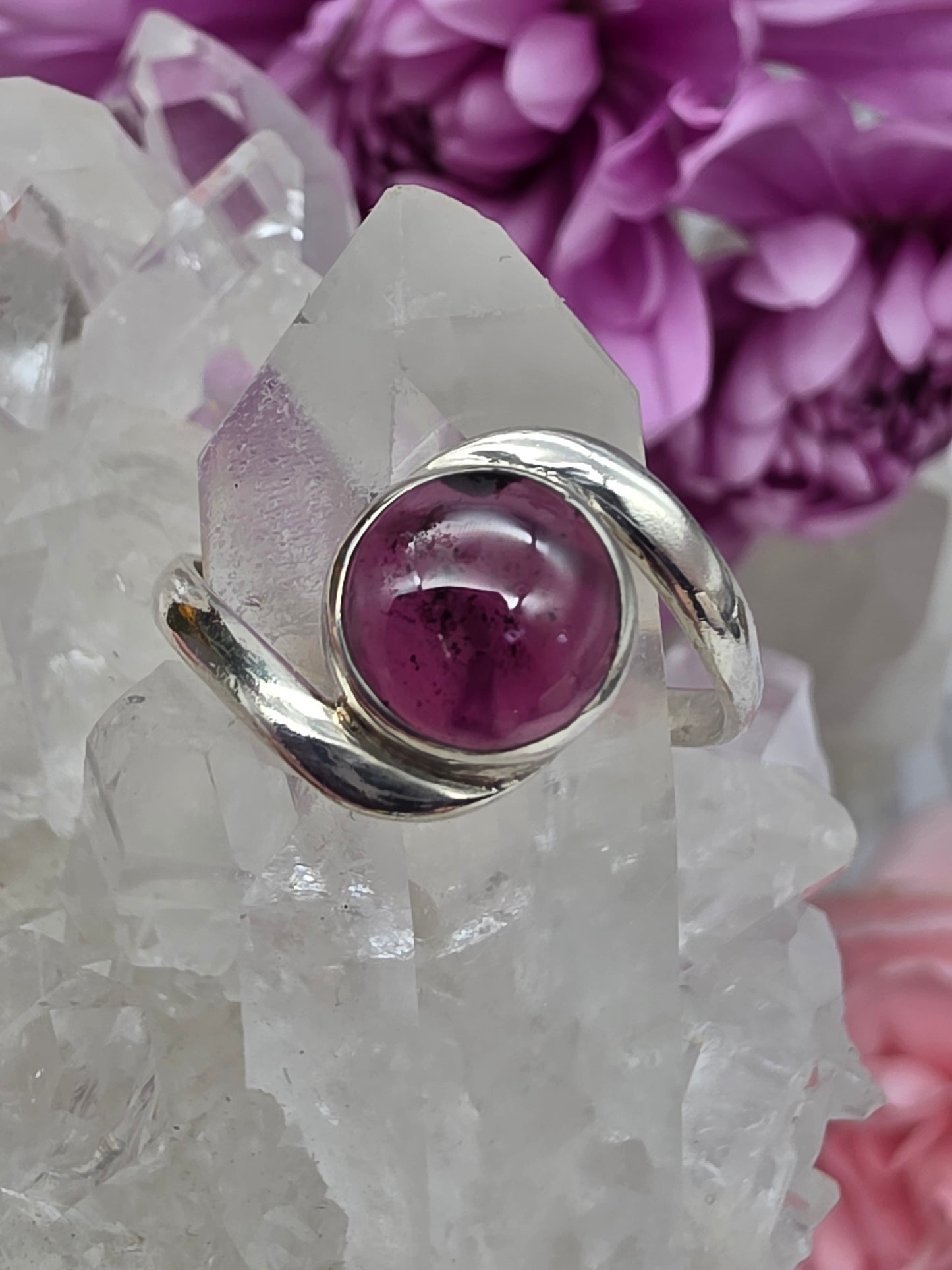 Purple Garnet Ring