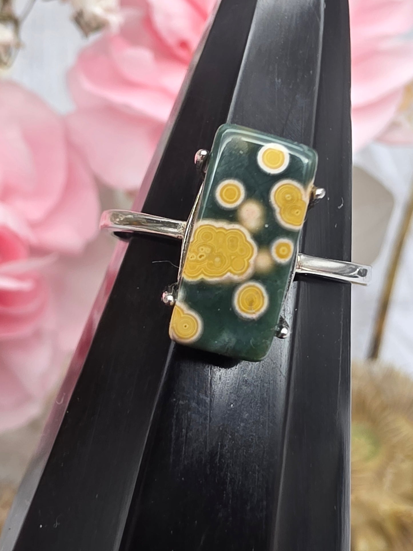 Ocean Jasper Ring Adjustable