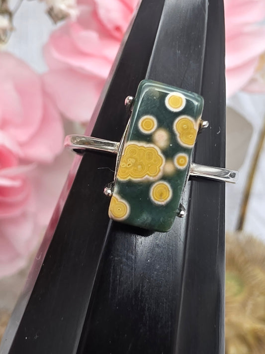 Ocean Jasper Ring Adjustable