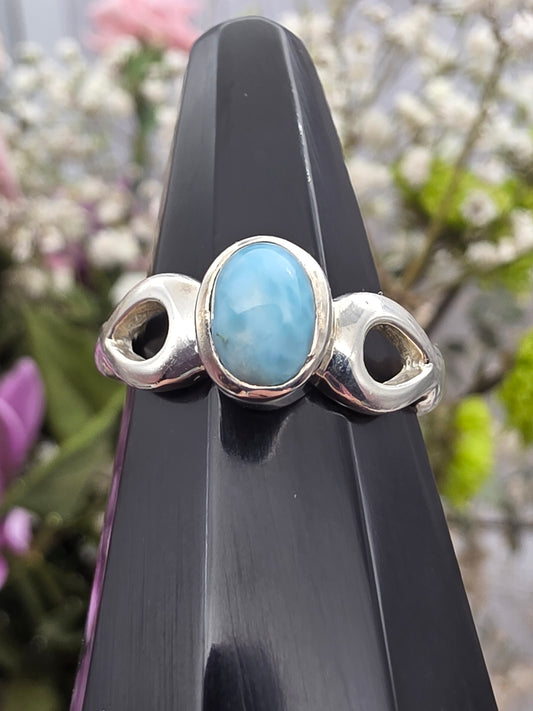 Oval Larimar Ring