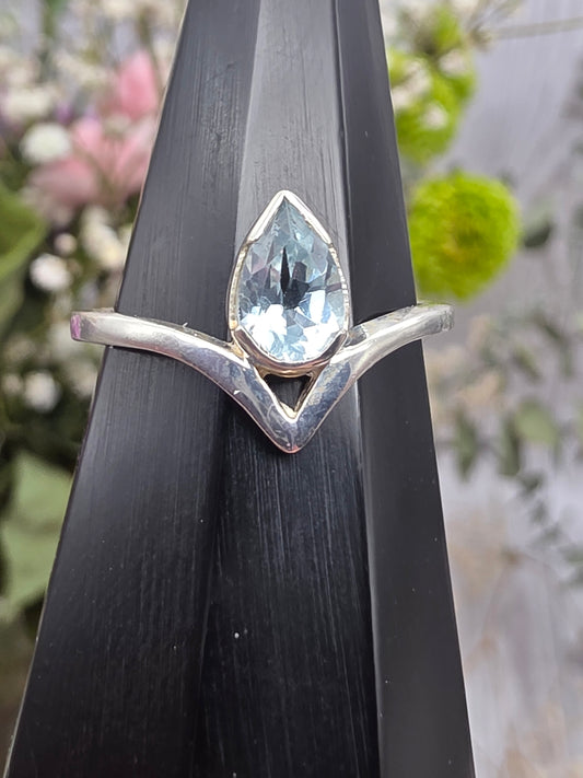 Swiss Blue Topaz Ring