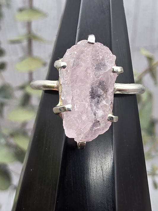 Raw Morganite Ring