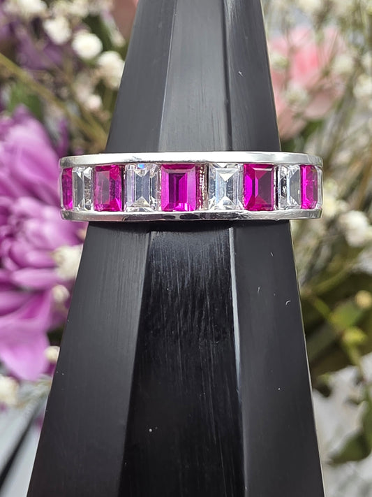 Ruby Cubic Zirconia Ring