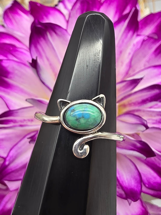 Turquoise Cat Ring