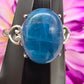 Adjustable Blue Apatite Ring