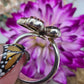 Hand Carved Amber Monarch Butterfly Ring