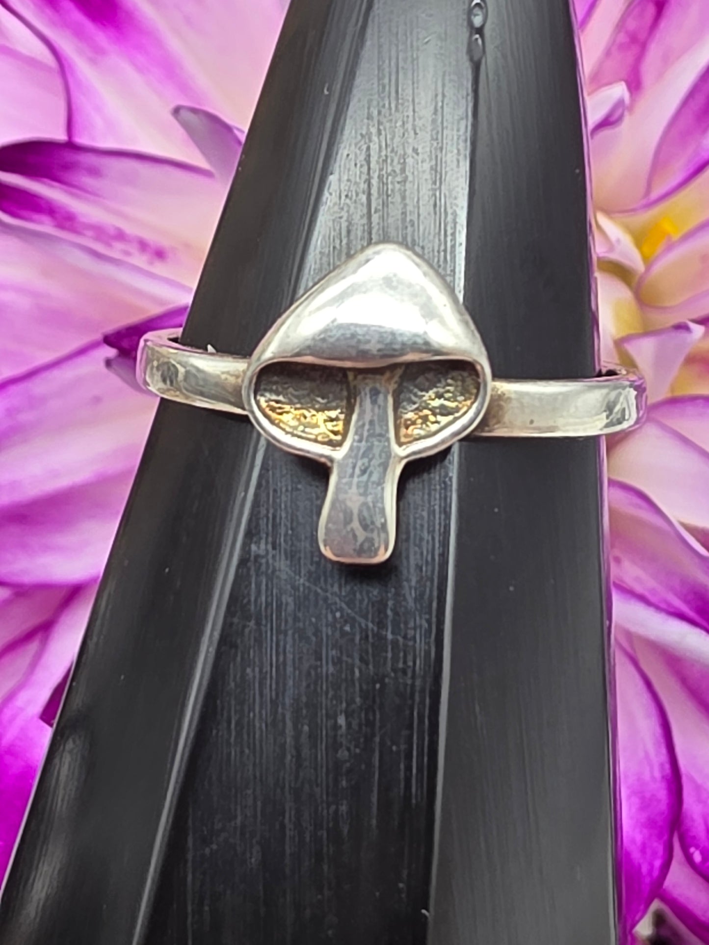 Sterling Silver Mushroom Ring