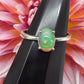 Oval Opal Sterling Silver Ring