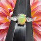 Opal Cubic Zirconia Ring