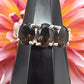 Faceted Triple Smoky Quartz Ring