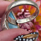 Adjustable Tear Drop Larimar Ring