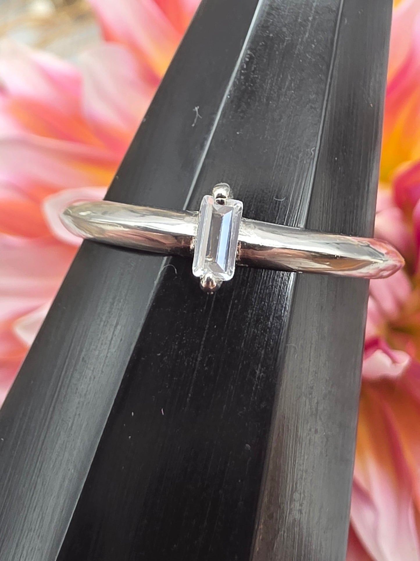 Cubic Zirconia Sterling Silver Ring
