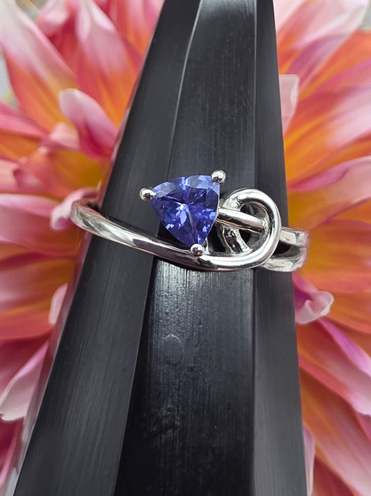 Tanzanite Arrow Style Ring