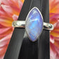 Purple Moonstone Marquis Ring