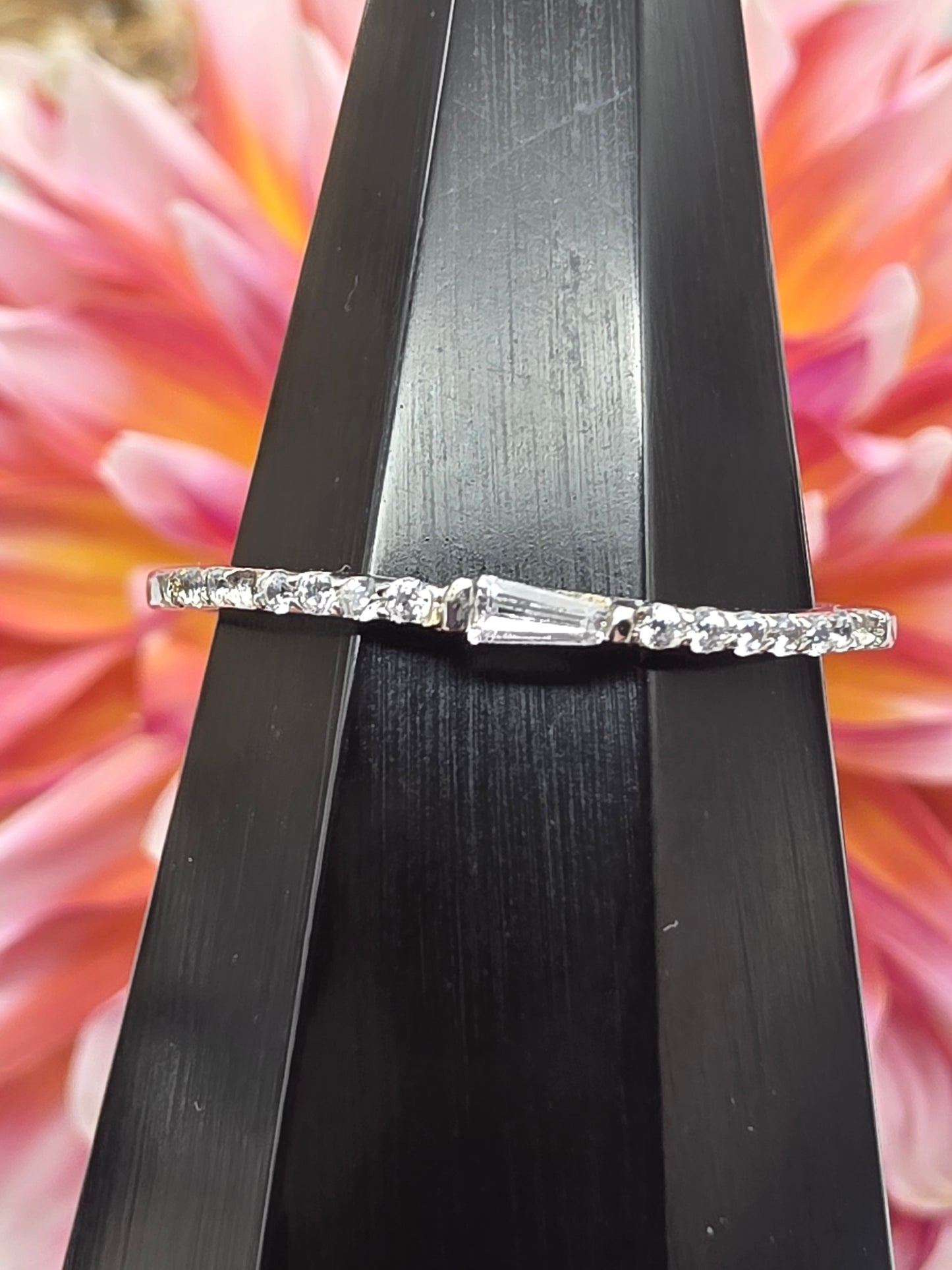 Baguette Cubic Zirconia Ring