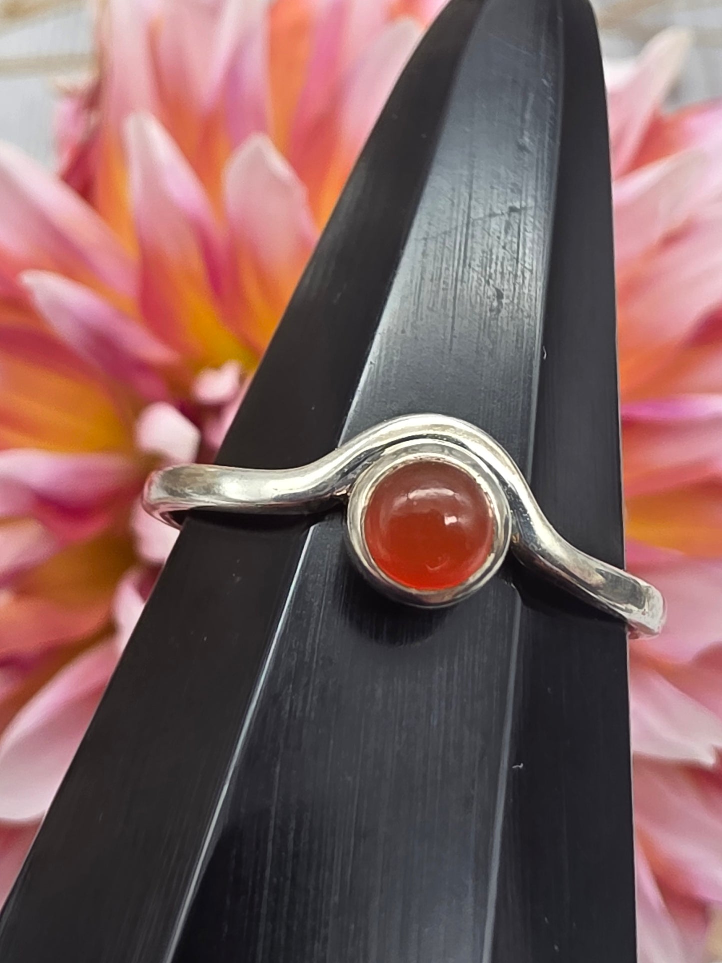 Round Carnelian Ring