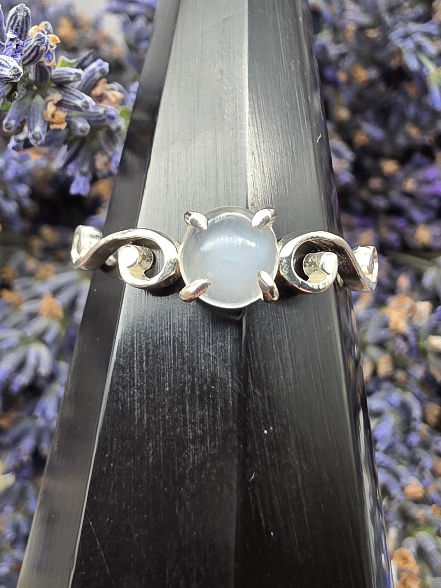 Round Moonstone Ring