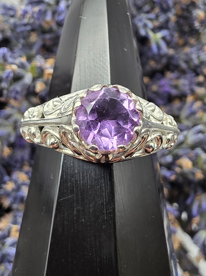 Ornate Amethyst Ring