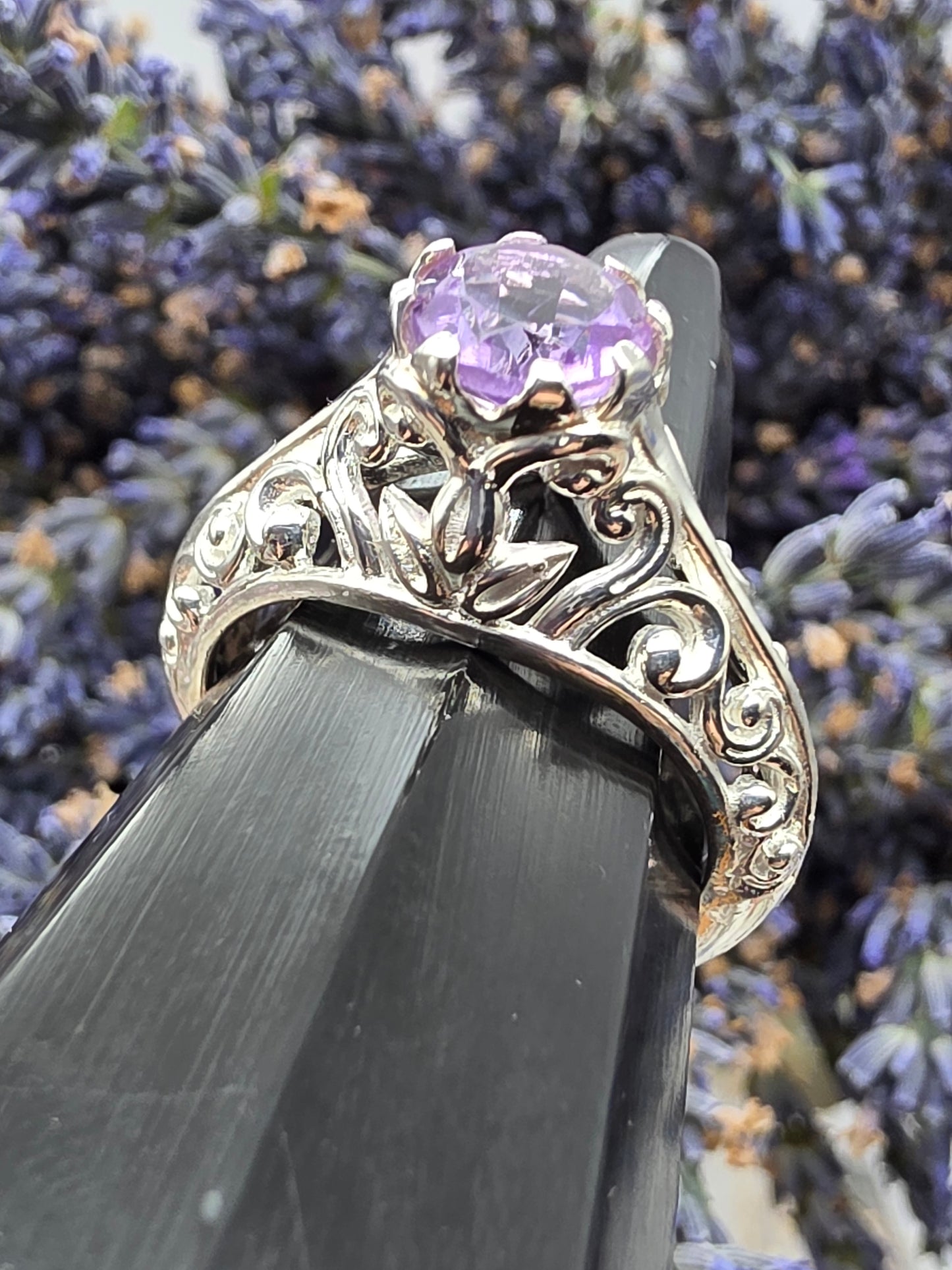 Ornate Amethyst Ring