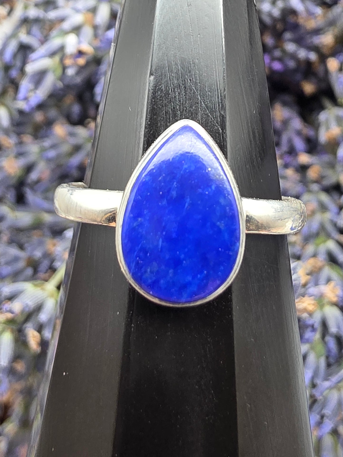 Lapis Lazuli Teardrop Ring