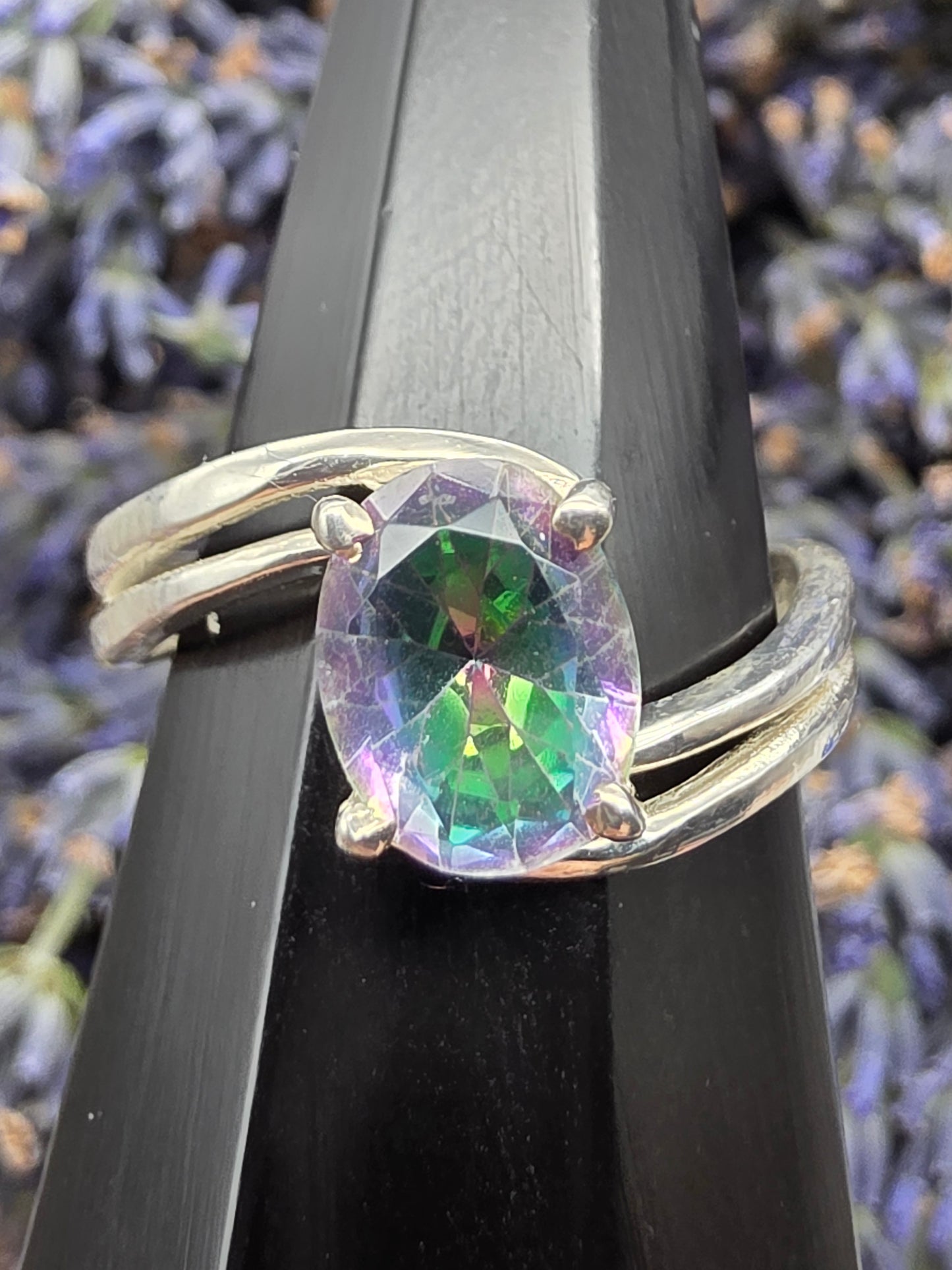 Mystic Topaz Oval Ring