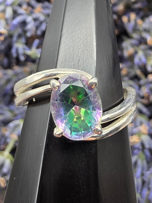 Mystic Topaz Oval Ring