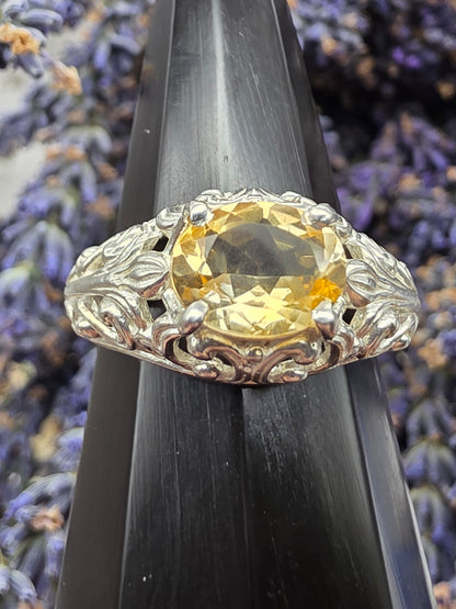 Ornate Citrine Ring