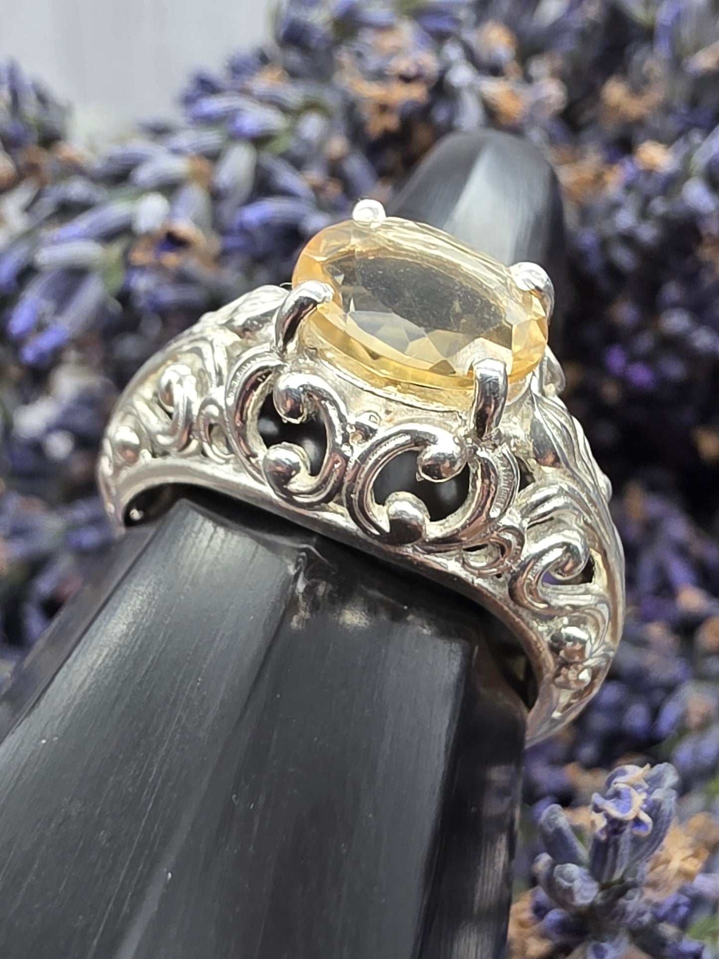 Ornate Citrine Ring