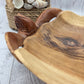 Wood Hand Carved Turtle Bowl