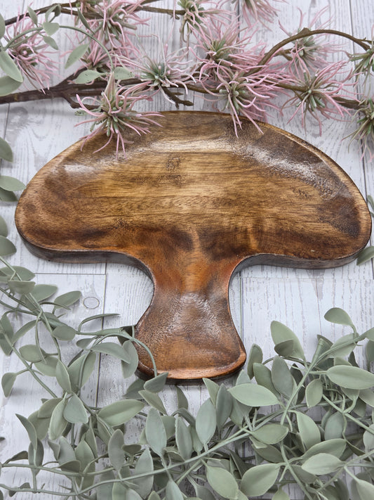 Wooden Mushroom Dish