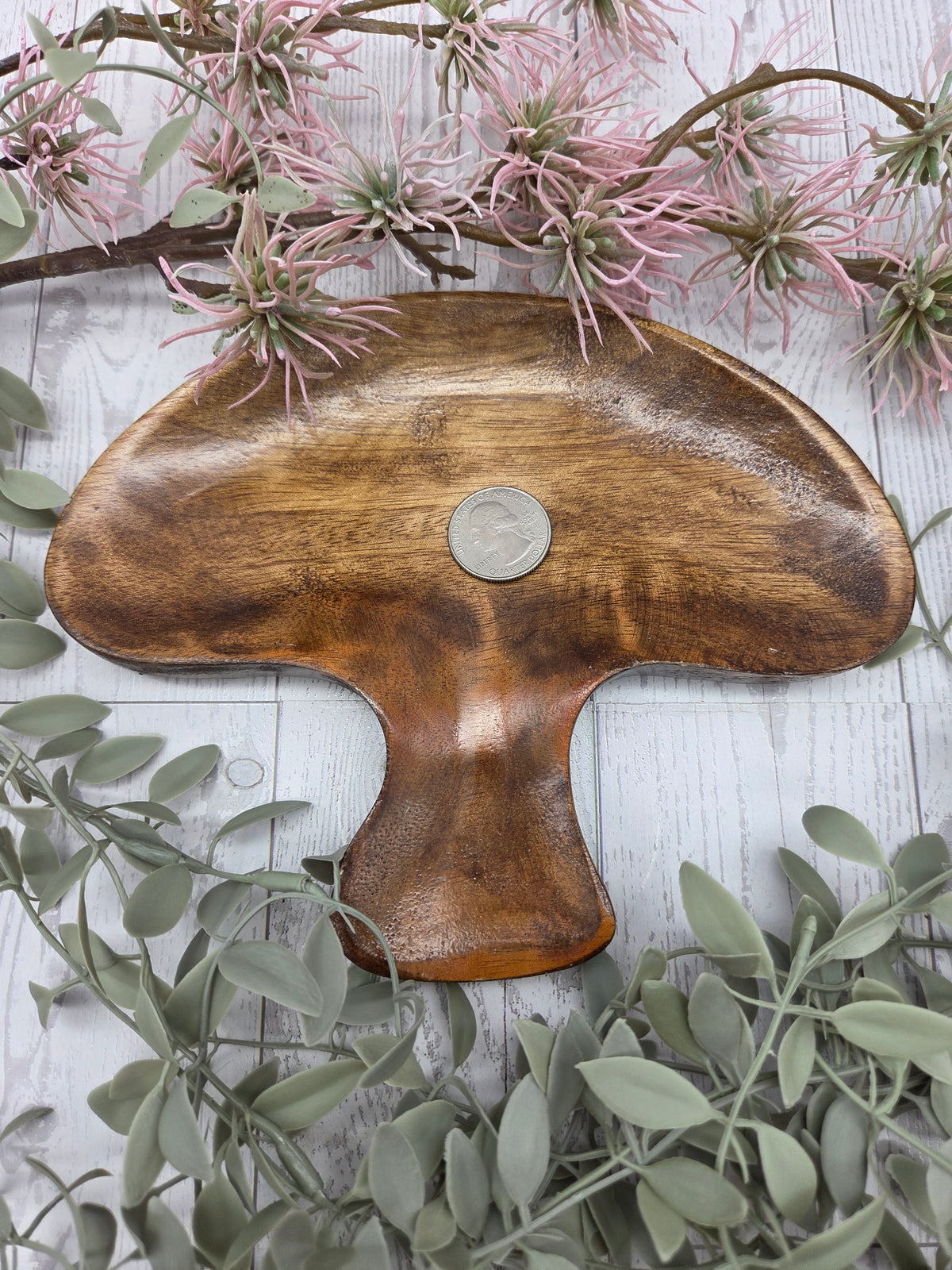 Wooden Mushroom Dish