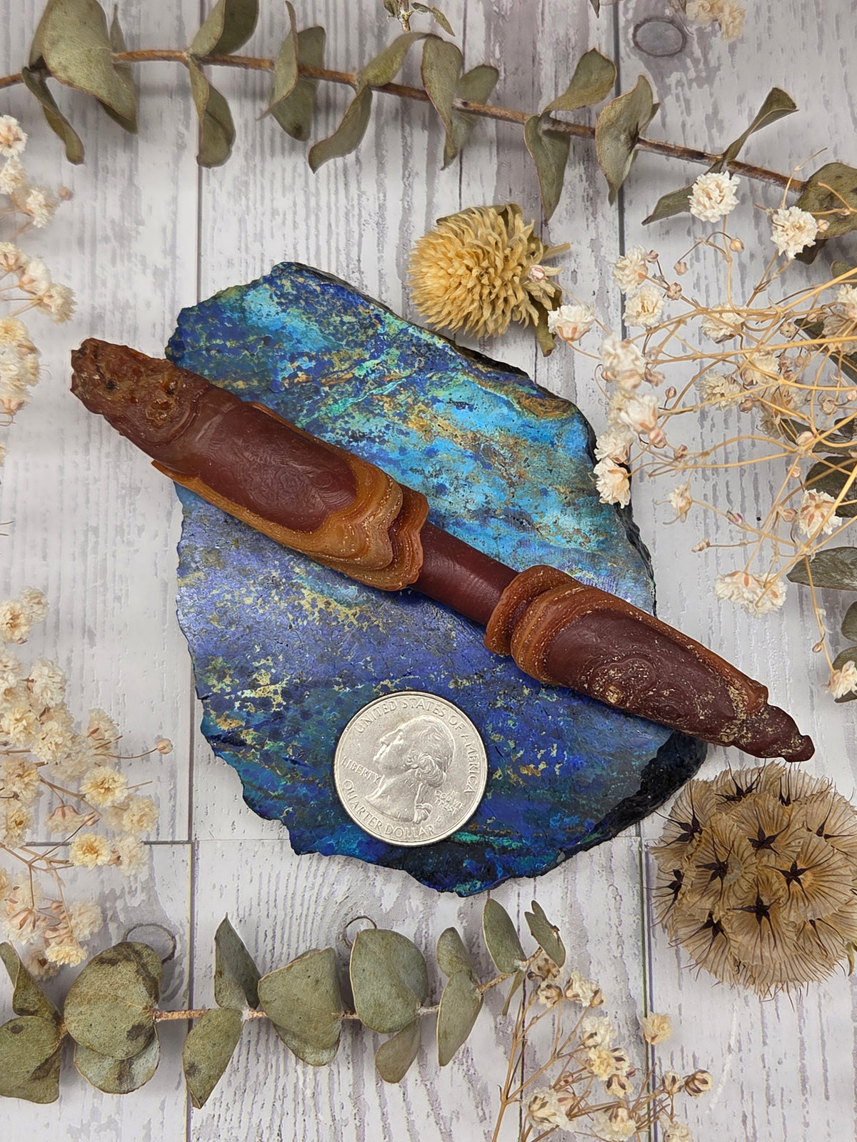Natural Gobi Desert Agate Wand