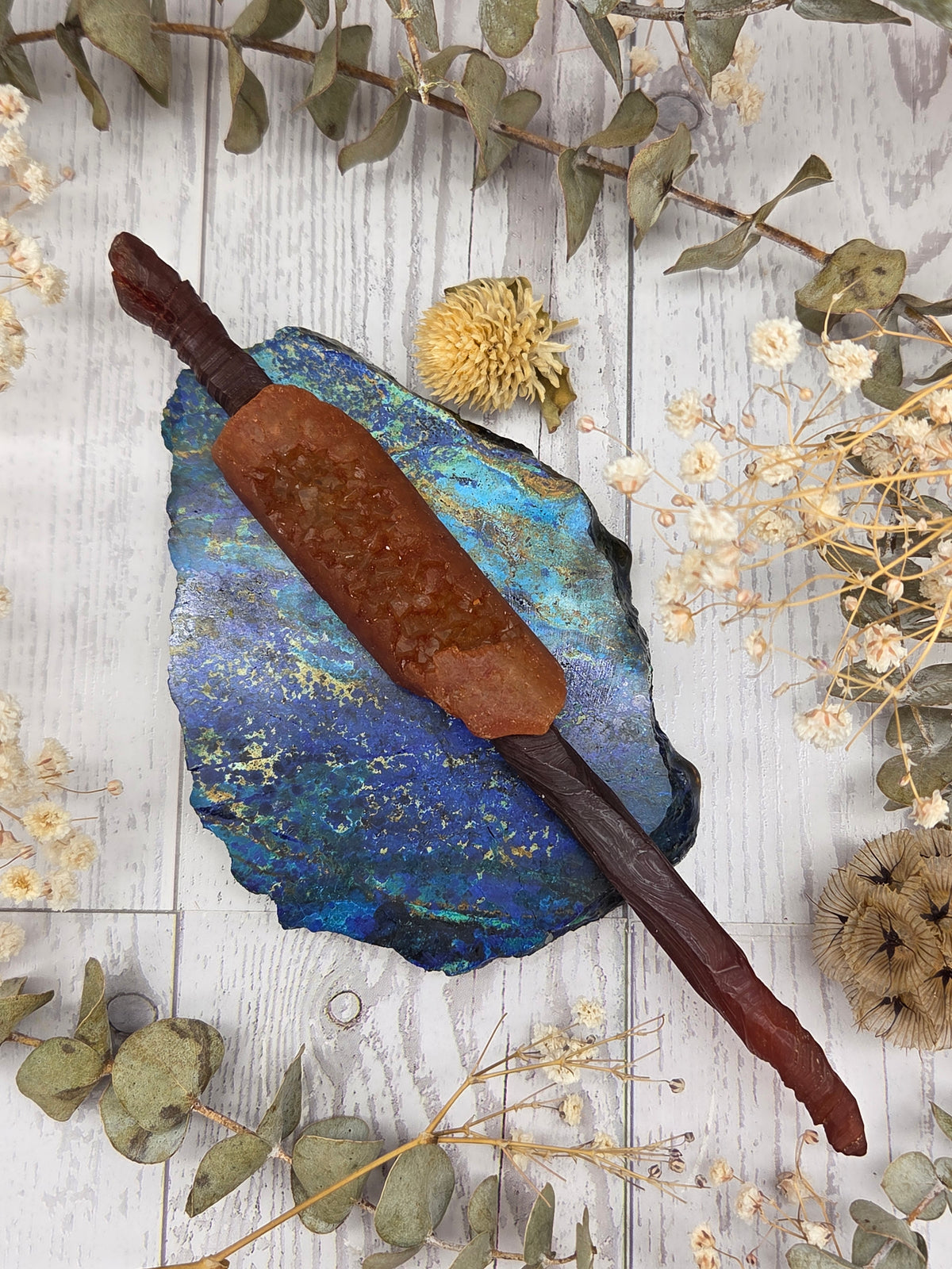 Natural Gobi Desert Agate Wand