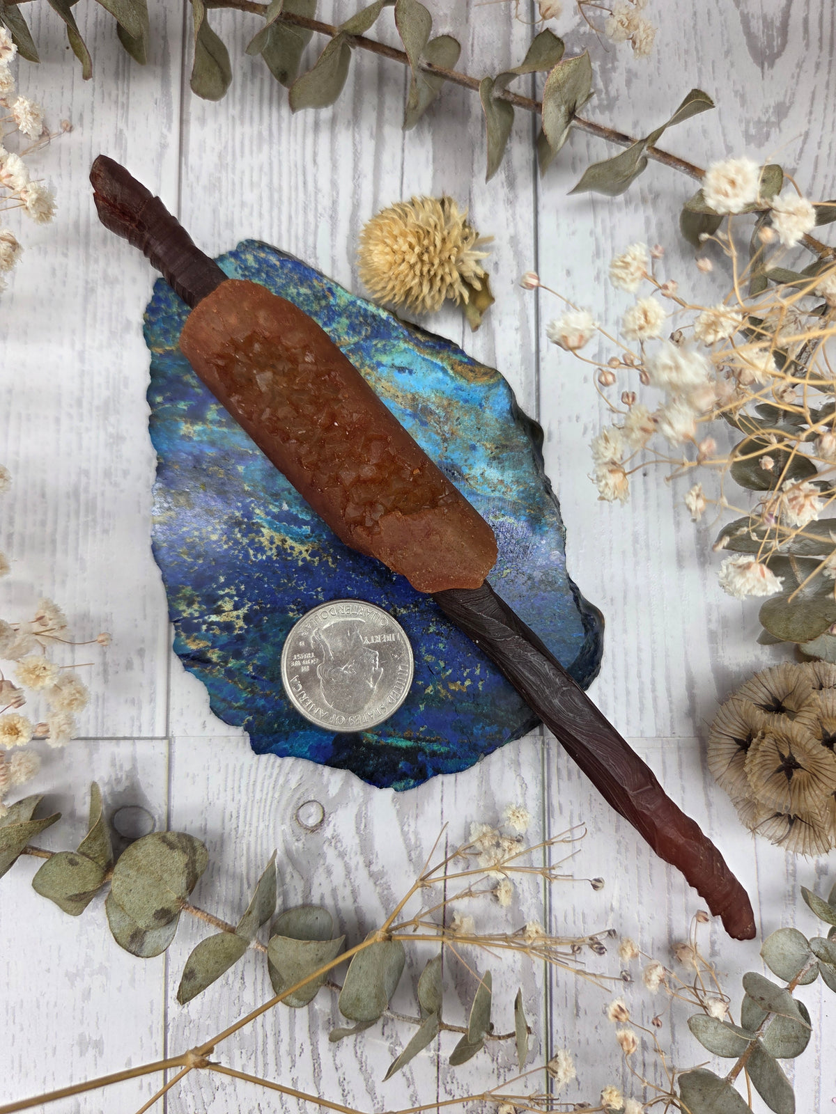 Natural Gobi Desert Agate Wand