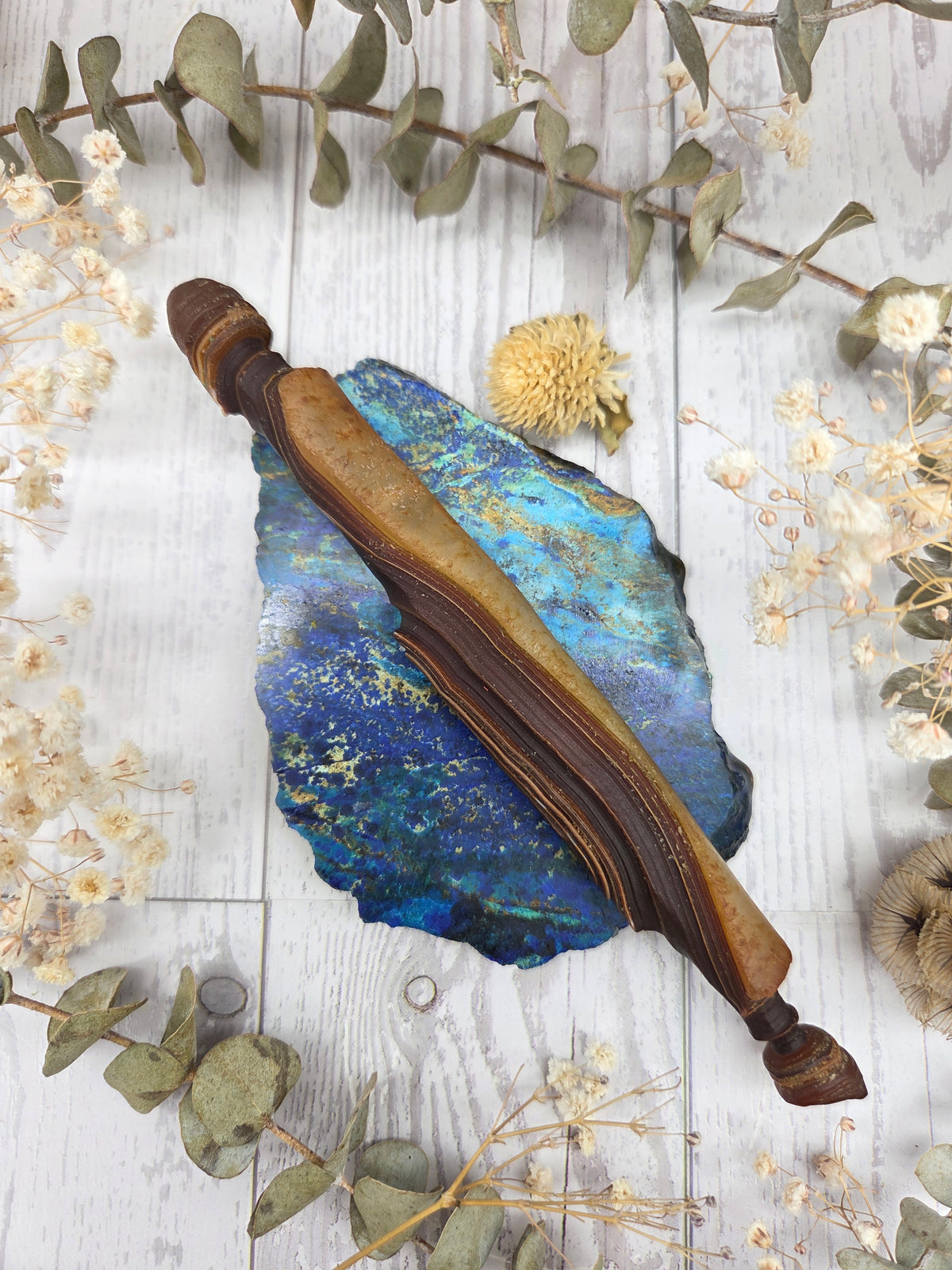 Natural Gobi Desert Agate Wand
