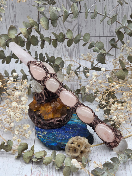 Handmade Rose Quartz Wand