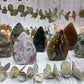 Polished Ocean Jasper Flame with green and brown patterns
