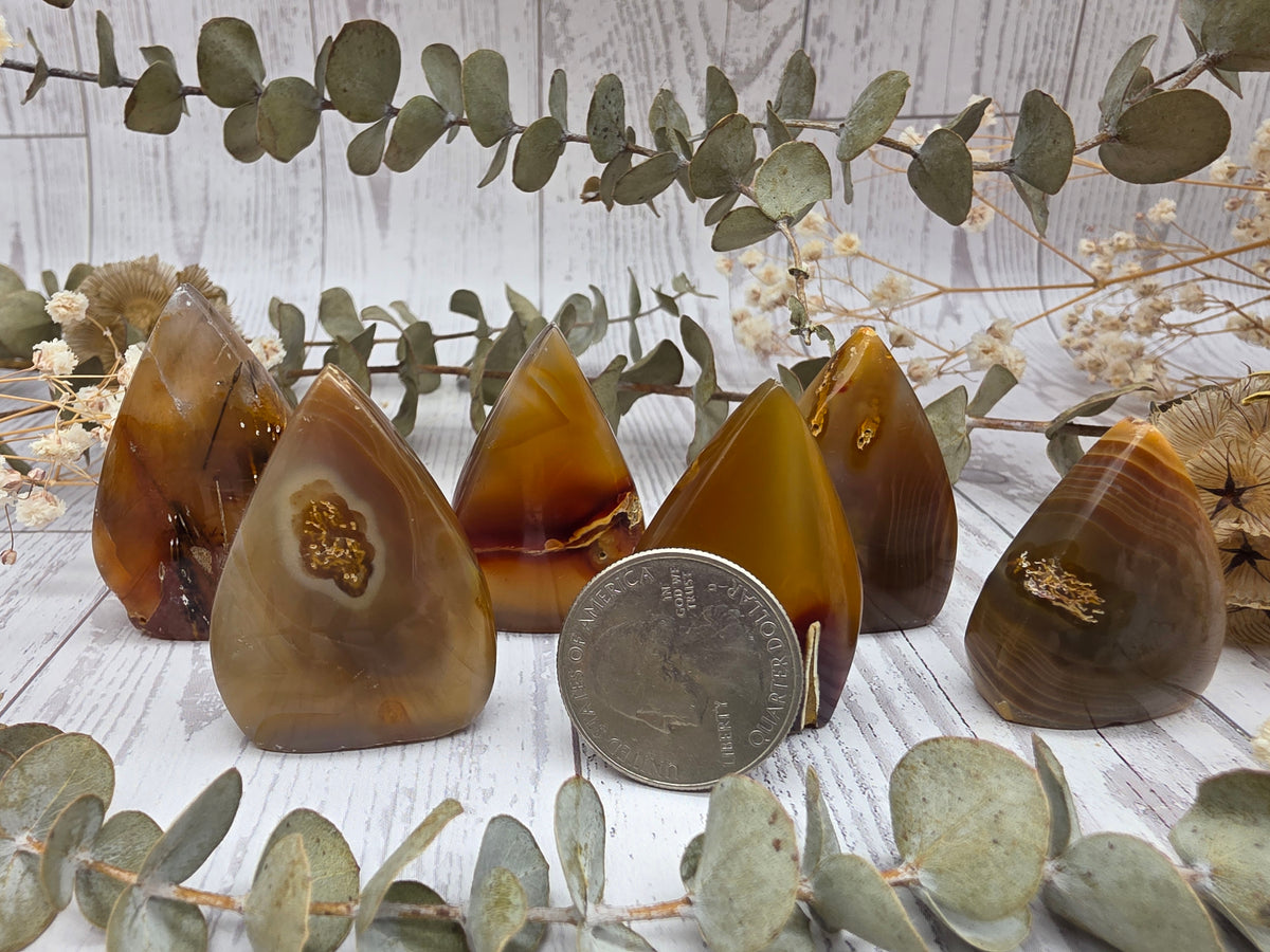 Peacock Agate Flame
