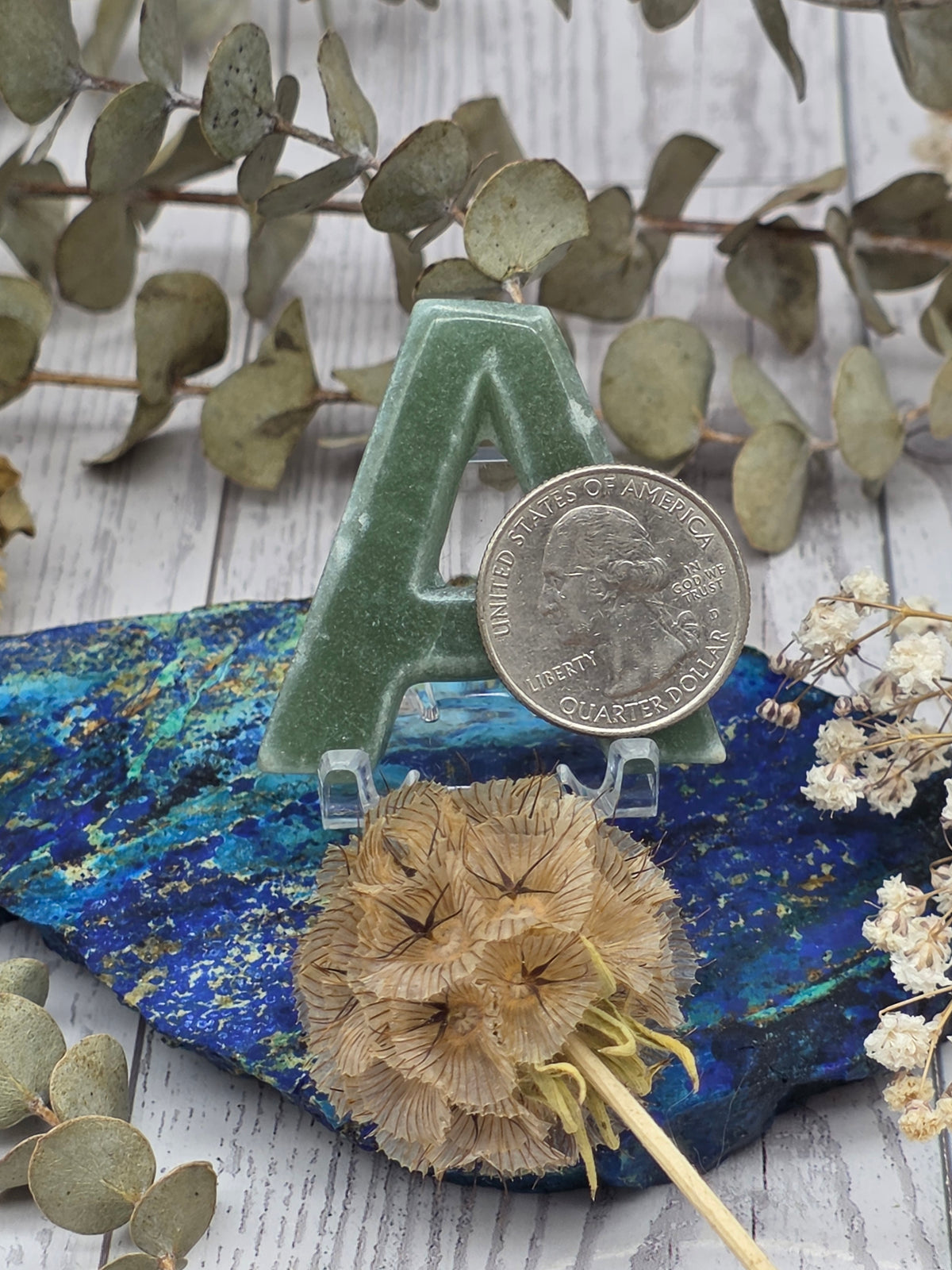 Crystal Letter Carvings