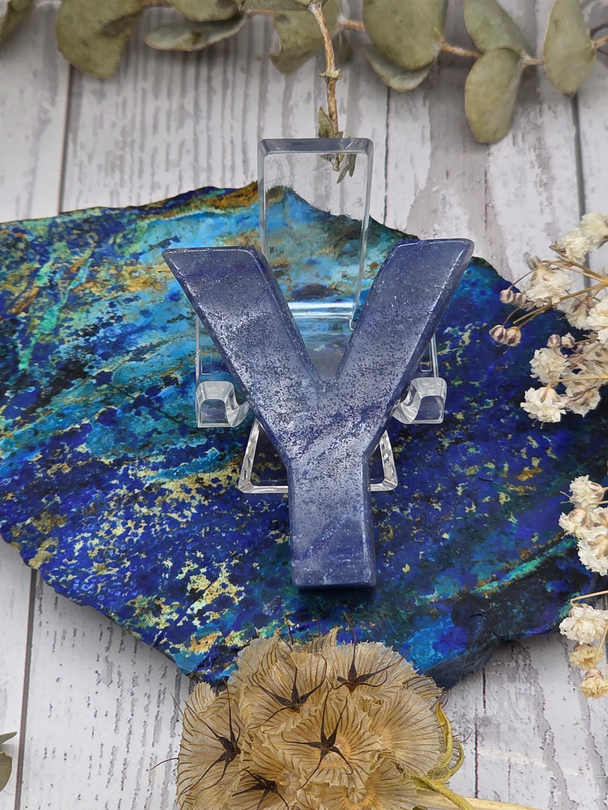 Crystal Letter Carvings