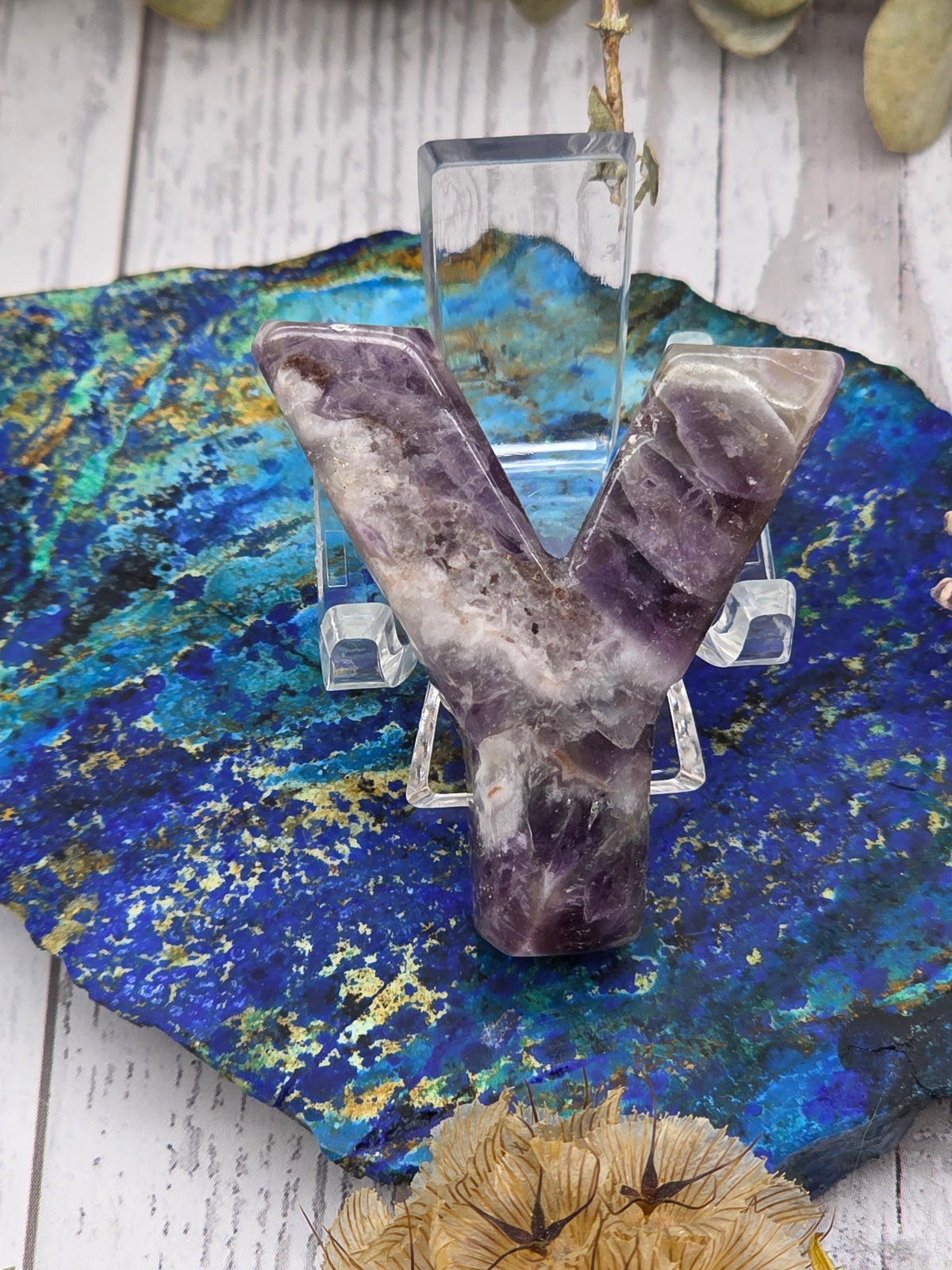 Crystal Letter Carvings