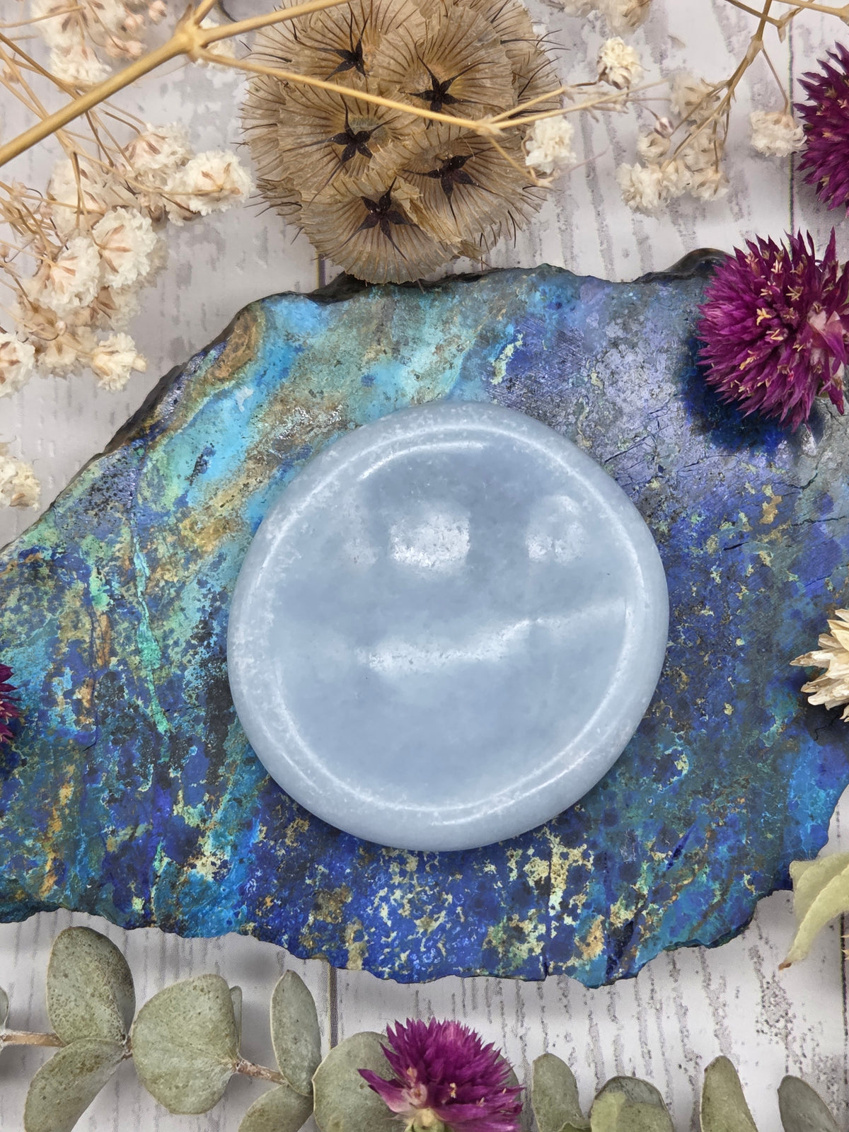 Angelite Worry Stone