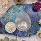 Flower Agate Teardrop Worry Stone