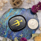 Obsidian Pocket Stone with Sword