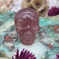 Strawberry Quartz Skull