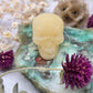 Orange Calcite Skull