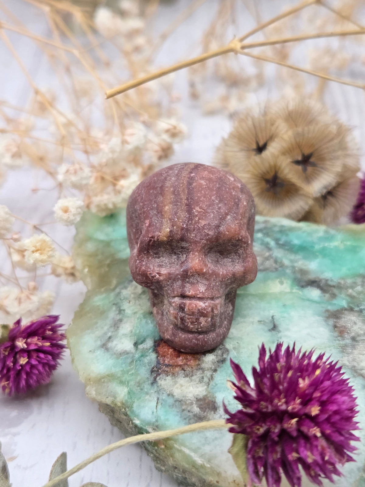 Fancy Jasper Skull