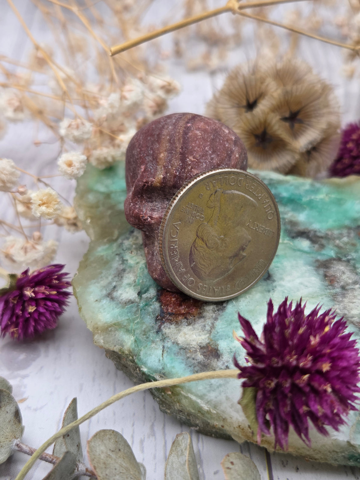 Fancy Jasper Skull